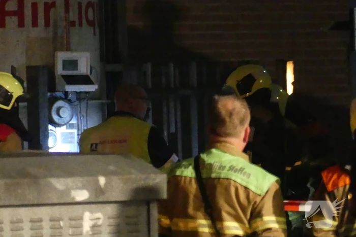 Gebied afgezet door lekkage opslagtank