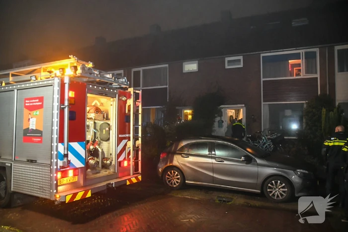 Brand in hal van woning