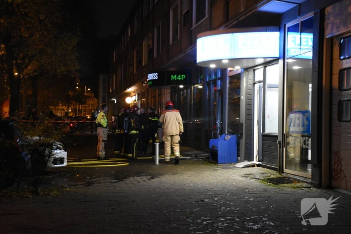 Veel rookontwikkeling bij brand in wasserette