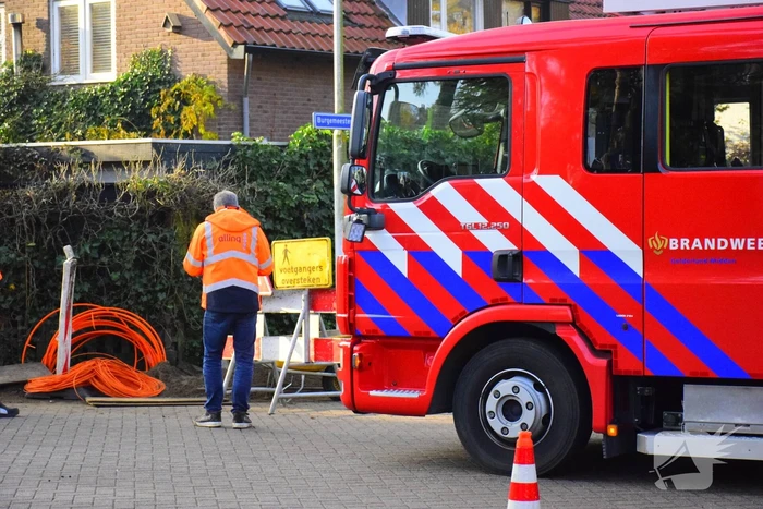Gaslekkage door aanleg glasvezel
