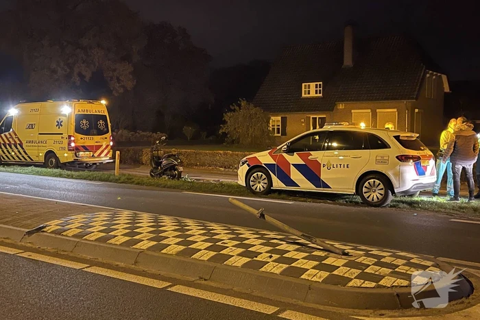 Scooterrijder gewond na eenzijdig ongeval