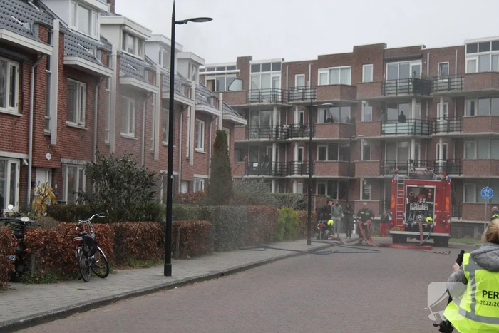 Flinke rookontwikkeling bij woningbrand