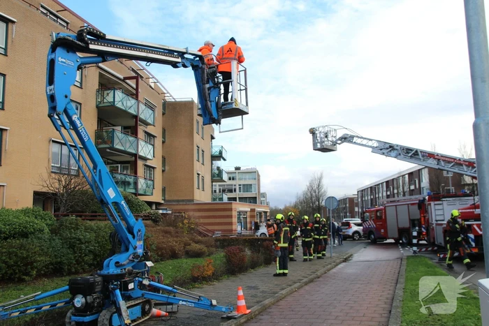 Twee mannen vast in hoogwerker