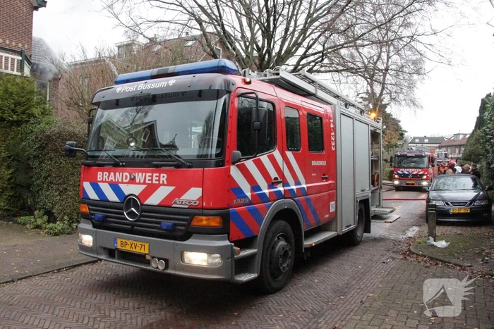 Flinke rookontwikkeling bij brand in woning