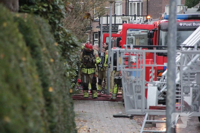 Flinke rookontwikkeling bij brand in woning