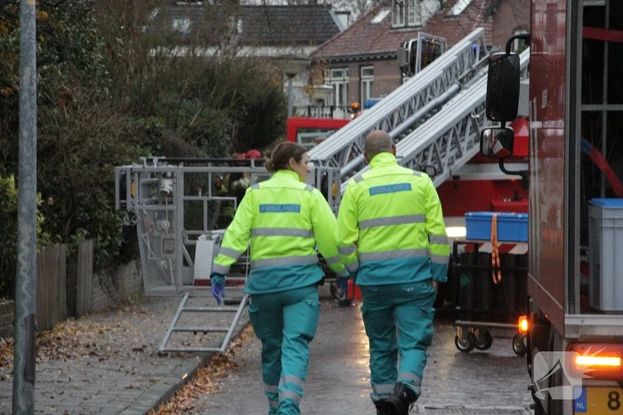 Flinke rookontwikkeling bij brand in woning