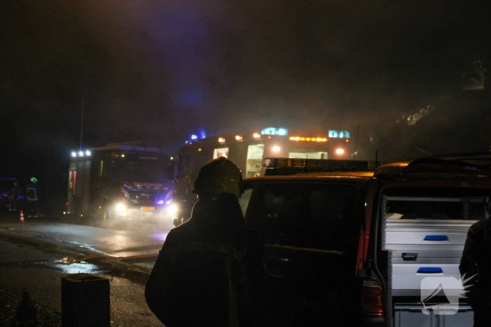 Grote brand in loods