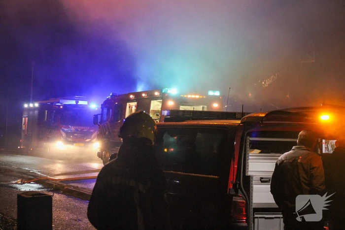 Grote brand in loods