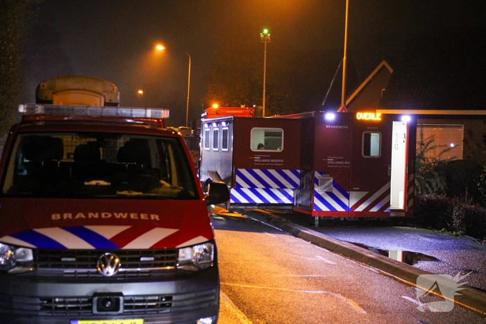 Grote brand in loods