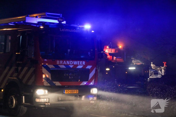 Grote brand in loods