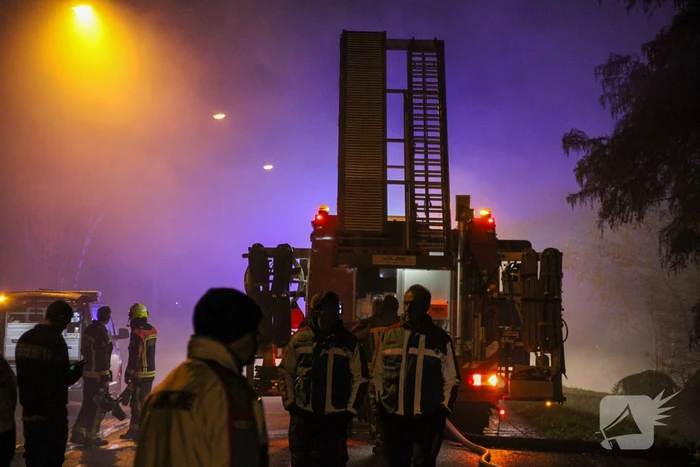 Grote brand in loods