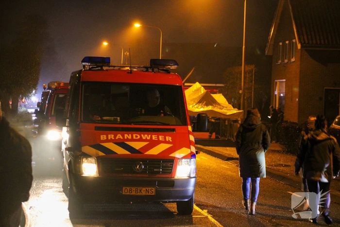 Grote brand in loods