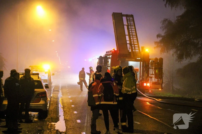 Grote brand in loods