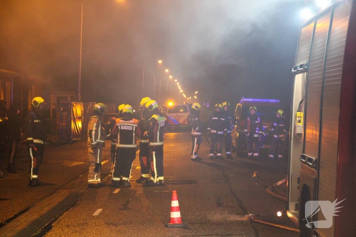 Grote brand in loods