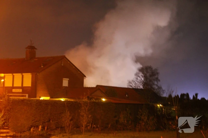 Grote brand in loods