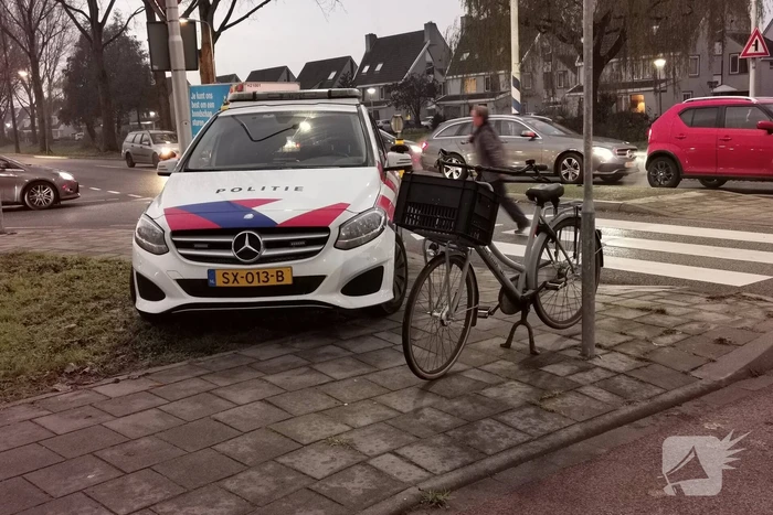 Fietser belandt in ziekenhuis