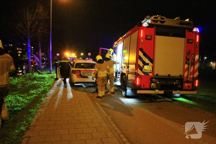 Grote inzet hulpdiensten om lampje in water