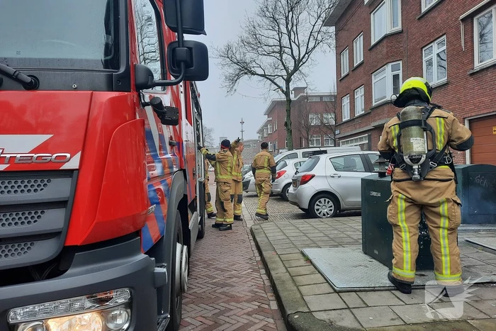 Flinke rookontwikkeling bij containerbrand
