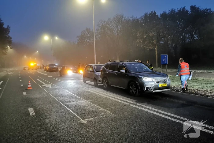 Vertraging na kop-staart botsing