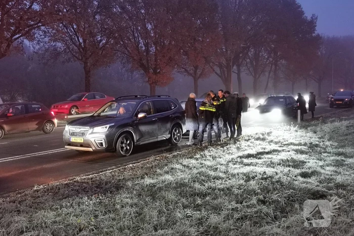 Vertraging na kop-staart botsing