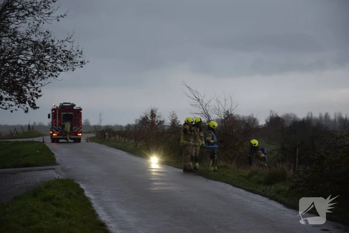 Weg afgesloten vanwege gaslucht