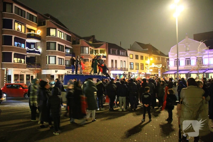 Veel feestvierders op straat na winst Marokko