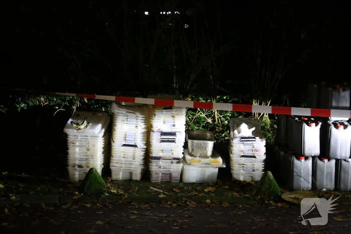 Flinke hoeveelheid drugsafval aangetroffen