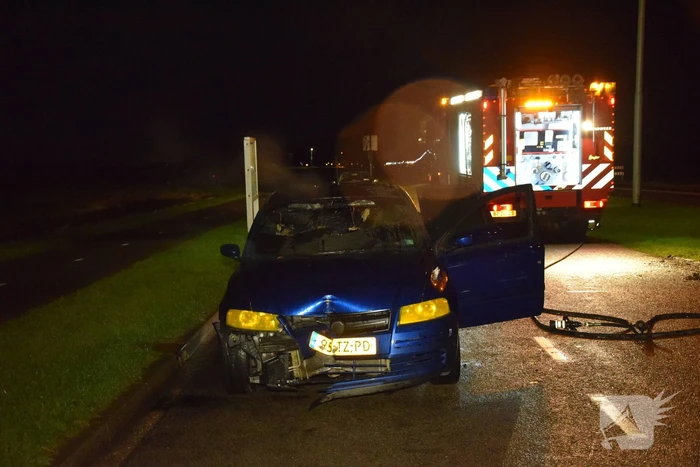 Aanhouding na brandstichting in auto