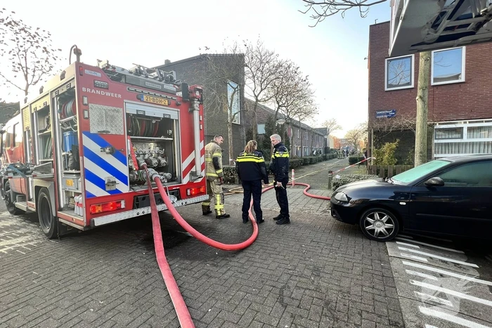 Brand vermoedelijk veroorzaakt door explosie