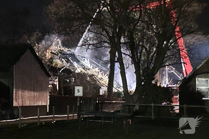 Woning verwoest door brand