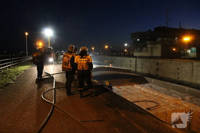 Brand in ruim van schip