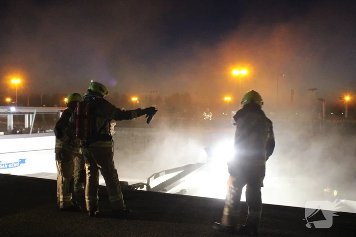 Brand in ruim van schip