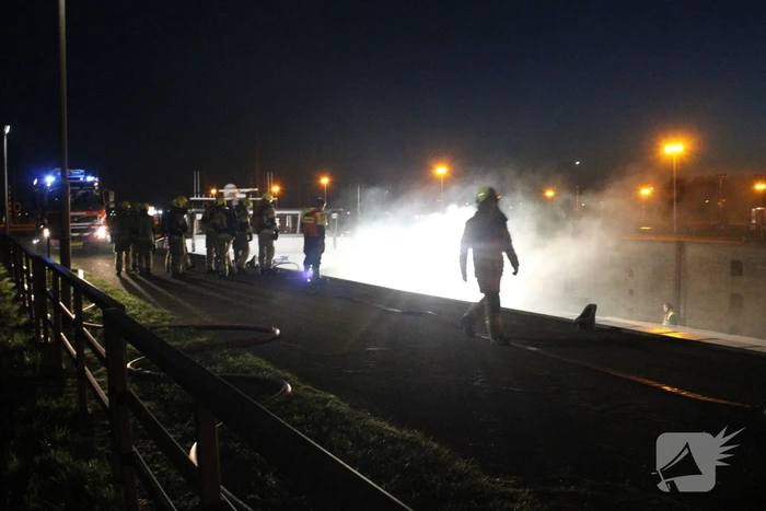 Brand in ruim van schip
