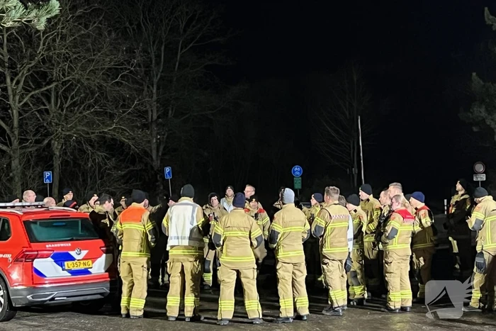 Grote brandweeroefening in duinen