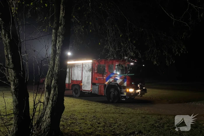 Grote brandweeroefening in duinen