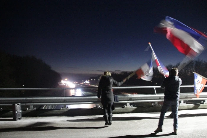 Demonstratie en ongeval op snelweg