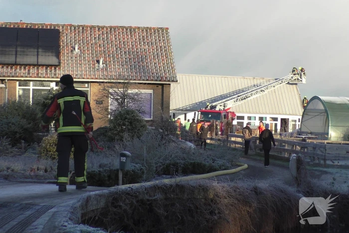 Flinke schade na brand in bijgebouw