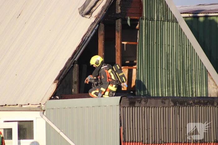 Flinke schade na brand in bijgebouw