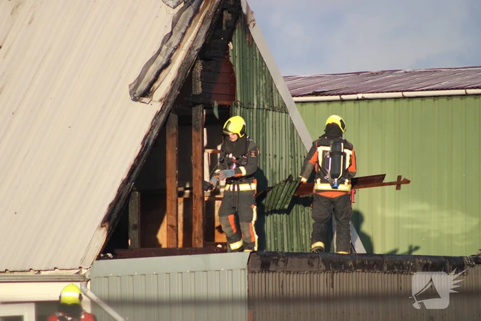 Flinke schade na brand in bijgebouw