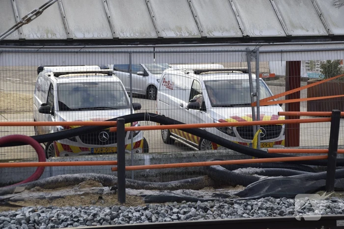 Hogesnelheidstrein strand op NS-station