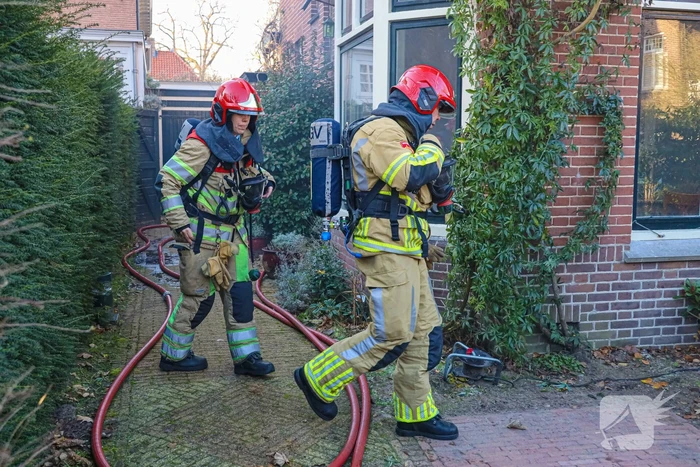Brand in kruimruimte van woning