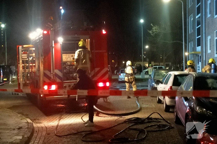 Personen gered na grote brand in kelder