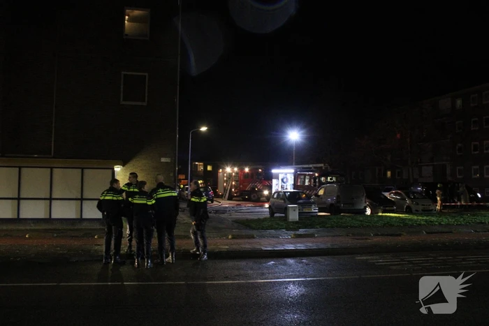 Personen gered na grote brand in kelder