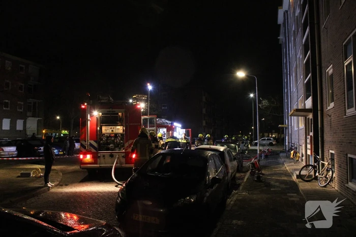 Personen gered na grote brand in kelder