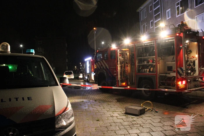 Personen gered na grote brand in kelder