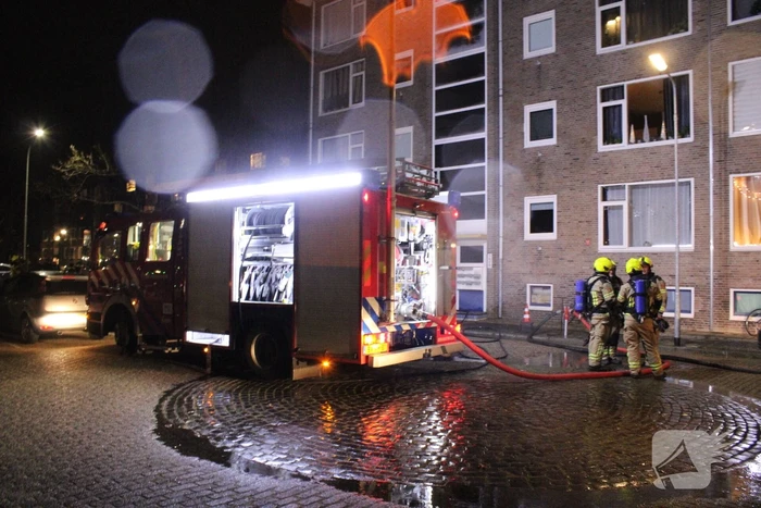 Personen gered na grote brand in kelder