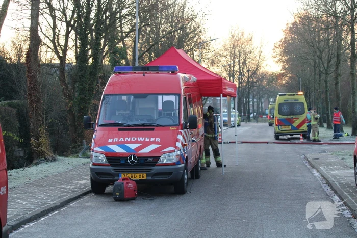 Grote uitslaande brand bij AZC