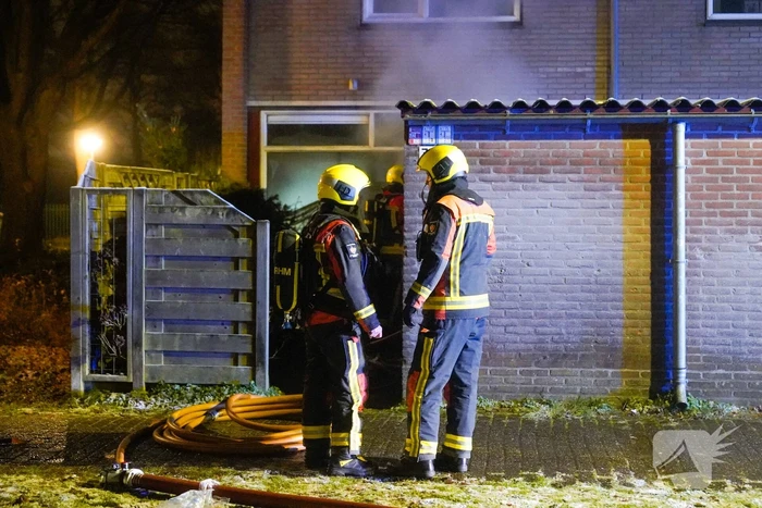 Felle brand in keuken van woning