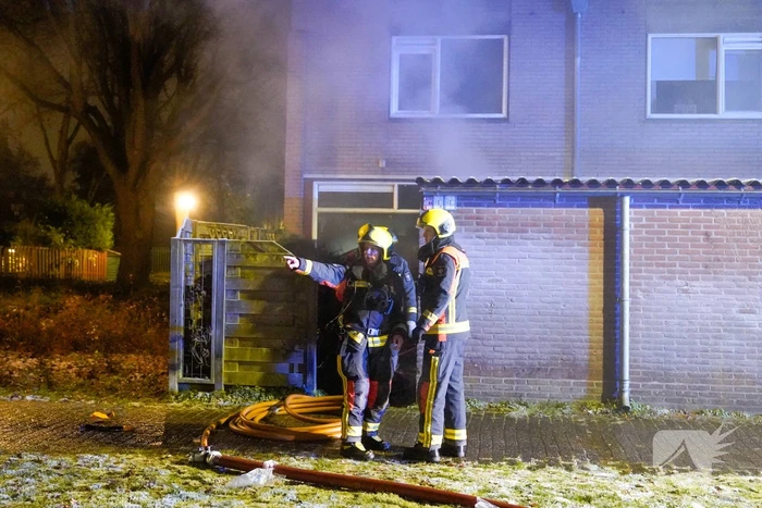 Felle brand in keuken van woning