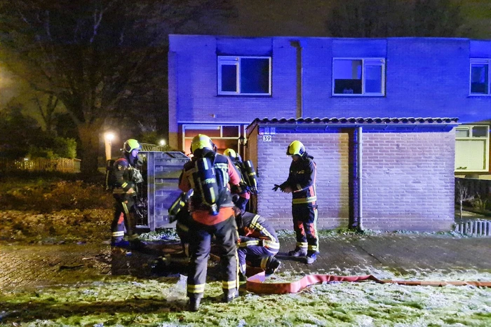 Felle brand in keuken van woning